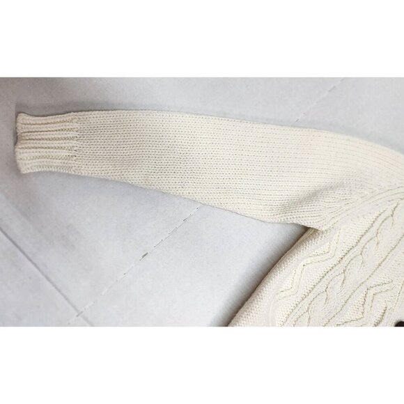 Vintage Boys Cable Knit Cardigan Sweater Li'L BOY'S Size 7 - Picture 4 of 16